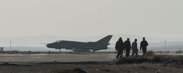 База ВВС сирийской армии в провинции Хомс База ВВС сирийской армии в провинции Хомс - Sputnik Южная Осетия
