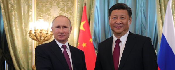 Встреча президента РФ В. Путина и председателя КНР Си Цзиньпина в Москве Встреча президента РФ В. Путина и председателя КНР Си Цзиньпина в Москве - Sputnik Южная Осетия