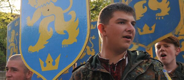 Марш в честь годовщины создания дивизии СС Галичина во Львове - Sputnik Южная Осетия