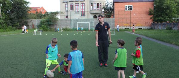 Школа европейского футбола во Владикавказе Школа европейского футбола во Владикавказе - Sputnik Южная Осетия