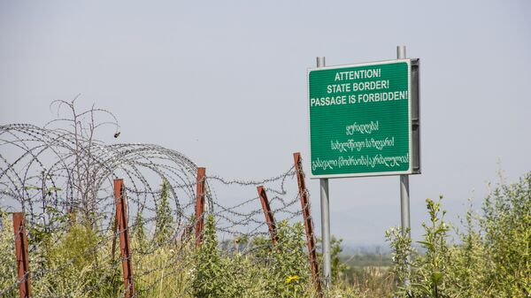 Граница Южной Осетии с Грузией - Sputnik Хуссар Ирыстон