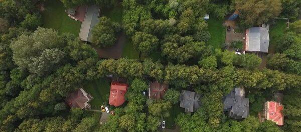 Американская дача в Серебряном Бору в Москве. Кадры с дрона - Sputnik Южная Осетия