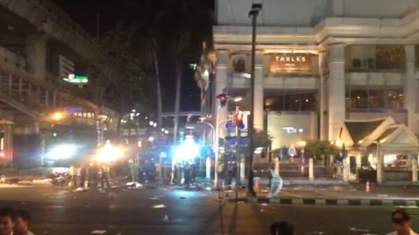 СПУТНИК_Теракт в Таиланде: полиция оцепила место взрыва бомбы в центре Бангкока - Sputnik Южная Осетия