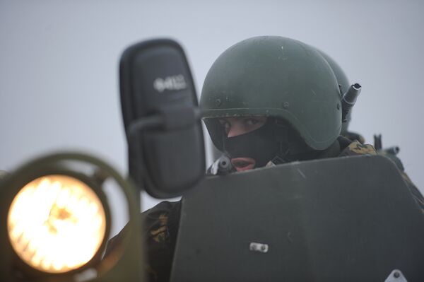 Учения батальонной группы и антитеррористических подразделений ВВ МВД РФ - Sputnik Южная Осетия