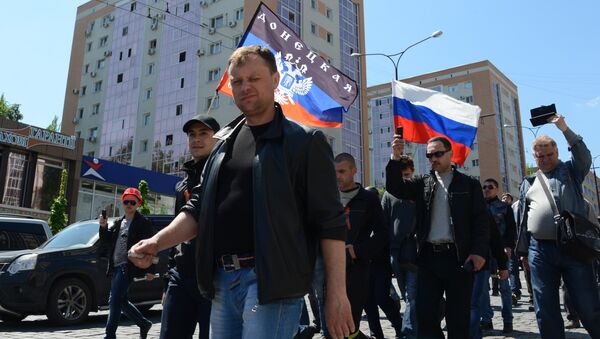 Марш шахтеров Донбасса за проведение референдума о статусе региона - Sputnik Южная Осетия