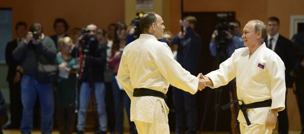 Президент РФ В. Путин встретился с членами сборной команды РФ по дзюдо Президент РФ В. Путин встретился с членами сборной команды РФ по дзюдо - Sputnik Южная Осетия
