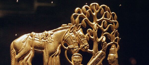 Золотое украшение скифов на выставке в ГИМ Золотое украшение скифов на выставке в ГИМ - Sputnik Южная Осетия