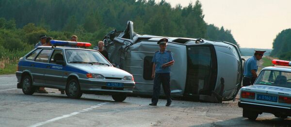 Автомобильная авария на трассе М -7 Автомобильная авария на трассе М -7 - Sputnik Южная Осетия