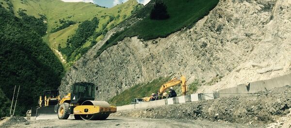 Сход сели на Транскаме - Sputnik Хуссар Ирыстон