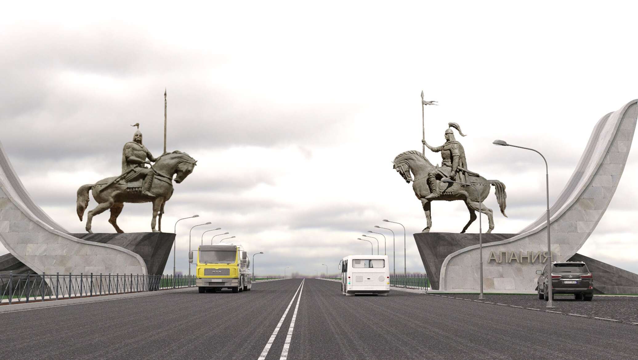 Памятник кони Владикавказ