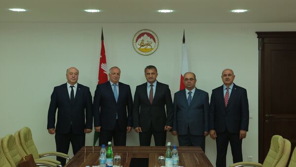 Встреча с делегацией из Абхазии - Sputnik Южная Осетия