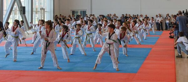 В Северной Осетии открылся первый в стране профильный дворец спорта тхэквондо - Sputnik Южная Осетия