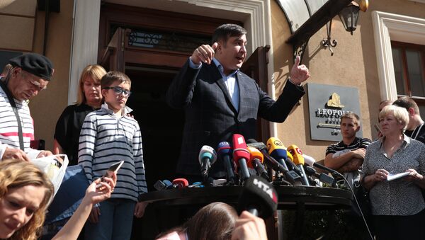 Пресс-конференция Михаила Саакашвили во Львове - Sputnik Южная Осетия