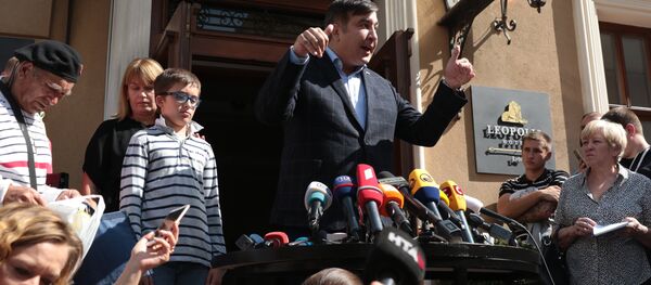 Пресс-конференция Михаила Саакашвили во Львове Пресс-конференция Михаила Саакашвили во Львове - Sputnik Южная Осетия