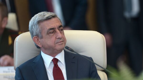 Президент Армении Серж Саргсян - Sputnik Южная Осетия