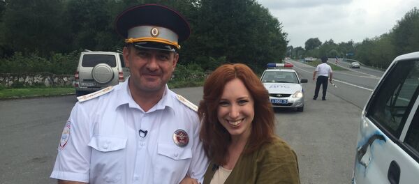 Ведущая телеканала НТВ Ирина Шихман в Осетии Ведущая телеканала НТВ Ирина Шихман в Осетии - Sputnik Южная Осетия