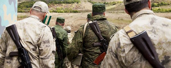 Показательные учения на полигоне. Показательные учения на полигоне. - Sputnik Южная Осетия