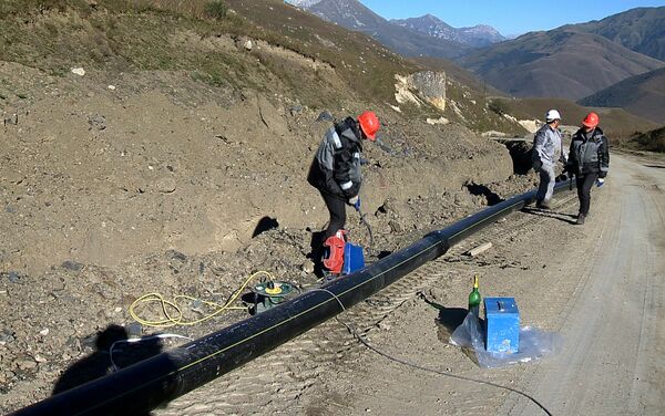 Строительство газопровода в Куртатинском ущелье - Sputnik Южная Осетия