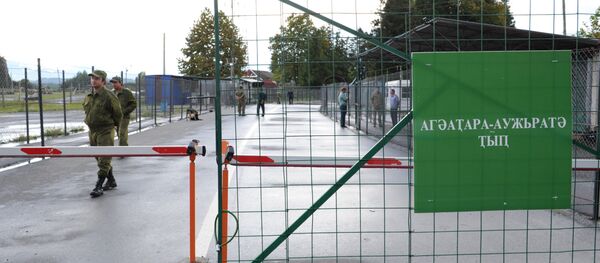 Пограничный пункт Ингур в Гальском районе Абхазии - Sputnik Южная Осетия