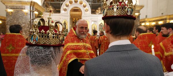 Венчание в кафедральном соборе Калининграда Венчание в кафедральном соборе Калининграда - Sputnik Южная Осетия