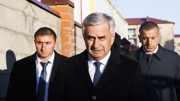 Приезд Рауля Хаджимба в Южную Осетию - Sputnik Южная Осетия