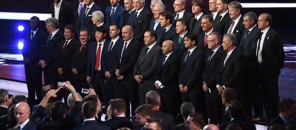 Тренеры стран-участниц на официальной жеребьевке чемпионата мира по футболу 2018 Тренеры стран-участниц на официальной жеребьевке чемпионата мира по футболу 2018 - Sputnik Южная Осетия