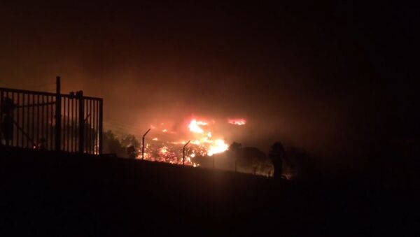 Штаты в огне: мощные природные пожары бушуют в Калифорнии (США) - Sputnik Южная Осетия