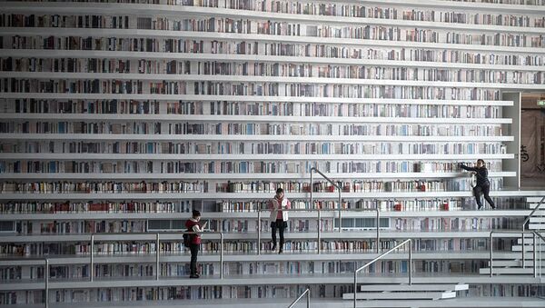 В китайском городе Тяньцзинь открылась библиотека Биньхай, Китай - Sputnik Южная Осетия