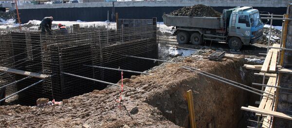 Строительство очистных сооружений Строительство очистных сооружений - Sputnik Южная Осетия