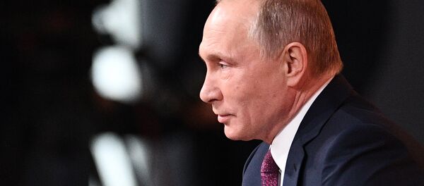 Ежегодная большая пресс-конференция президента РФ Владимира Путина - Sputnik Южная Осетия