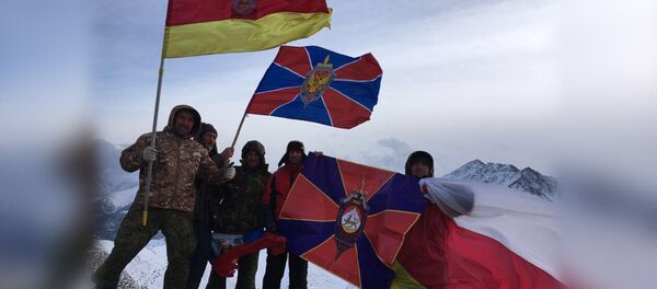 20 декабря 2017 года объединённая команда северокавказских республик и Государства Алания совершила восхождение на Пик российских контрразведчиков (РСО-Алания) - Sputnik Южная Осетия