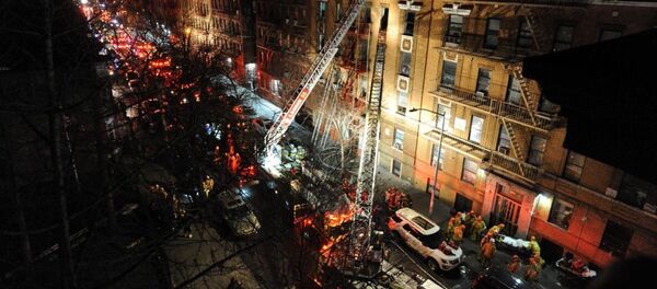 Пожар в Нью-Йорке Пожар в Нью-Йорке - Sputnik Южная Осетия