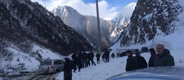 Лавина на Транскаме Лавина на Транскаме - Sputnik Южная Осетия