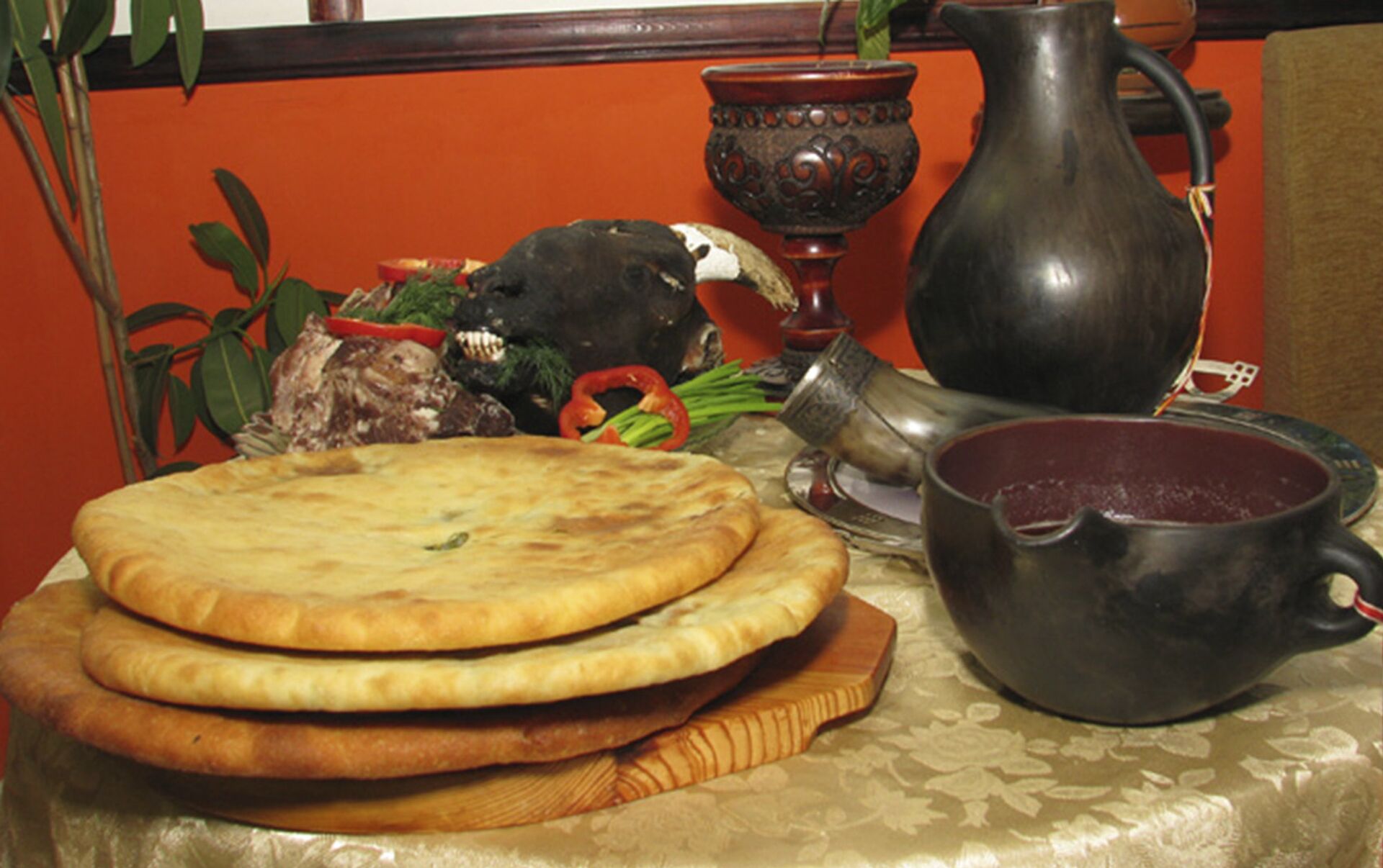 Осетинский пирог праздничный стол