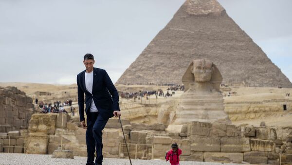 В Египте встретились самый высокий мужчина и самая маленькая женщина в мире - Sputnik Южная Осетия