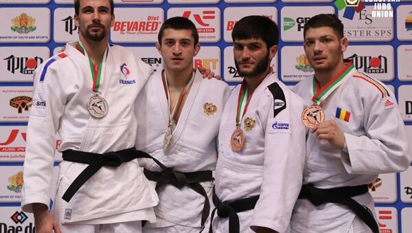 Георгий Елбакиев завоевал золотую медаль на Открытом турнире Европы по дзюдо - Sputnik Южная Осетия