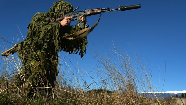 Учения снайперов ВС РФ в Гудауте - Sputnik Южная Осетия
