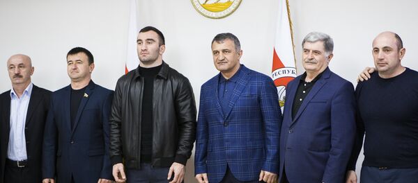 Мурат Гассиев в Цхинвале - Sputnik Южная Осетия