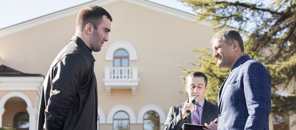 Мурат Гассиев в Цхинвале - Sputnik Южная Осетия