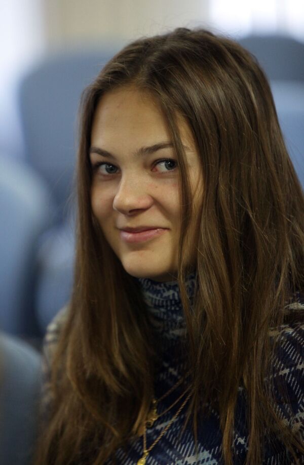Спортсменка Екатерина Столярова во время церемонии вручения удостоверений кандидата в российскую олимпийскую сборную - Sputnik Южная Осетия
