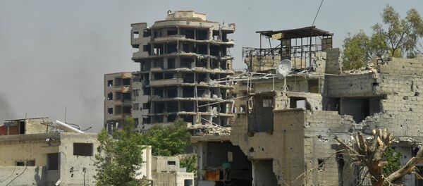 Разрушенные здания в квартале Кабун в пригороде Дамаска - Sputnik Южная Осетия