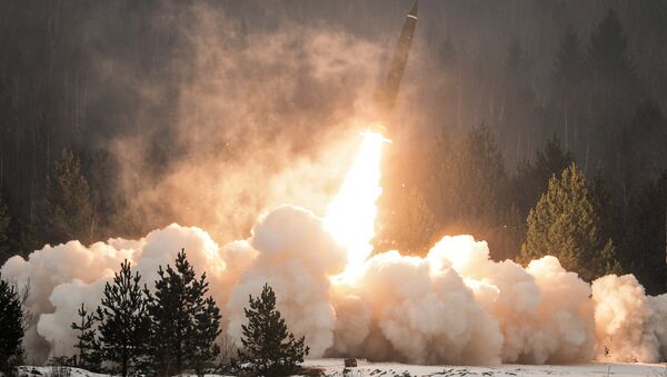 Пуск ракеты на полигоне Луга в Ленинградской области - Sputnik Южная Осетия
