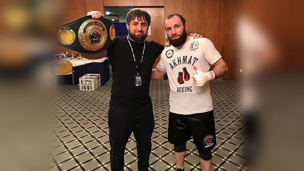 Аслан Козаев защитил титул чемпиона IBO Intercontinental - Sputnik Южная Осетия