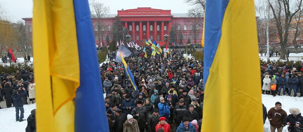 Акция с требованием отставки президента Украины П. Порошенко в Киеве Акция с требованием отставки президента Украины П. Порошенко в Киеве - Sputnik Южная Осетия