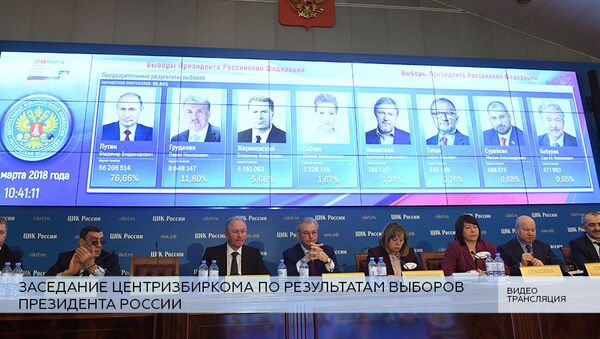 LIVE: Заседание Центризбиркома по итогам выборов президента России - Sputnik Южная Осетия