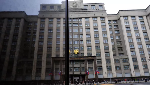 Здание Государственной Думы РФ на улице Охотный ряд в Москве. - Sputnik Южная Осетия