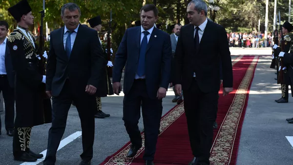 Глава ДНР Александр Захарченко в Цхинвале - Sputnik Южная Осетия