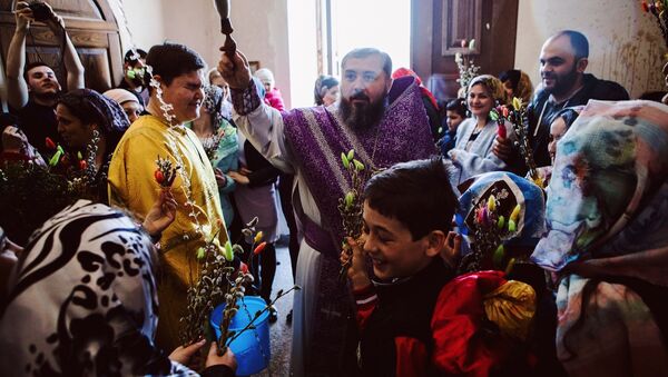 Вербное воскресенье в Цхинвале - Sputnik Южная Осетия