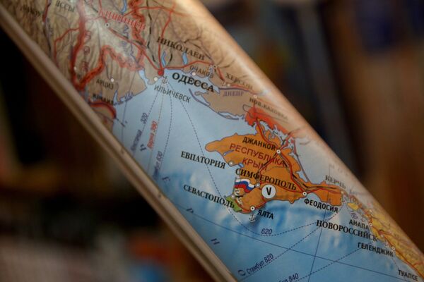 Карта Европы с российским Крымом. - Sputnik Южная Осетия