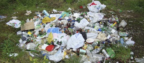 Горы пластиковой посуды Горы пластиковой посуды - Sputnik Южная Осетия